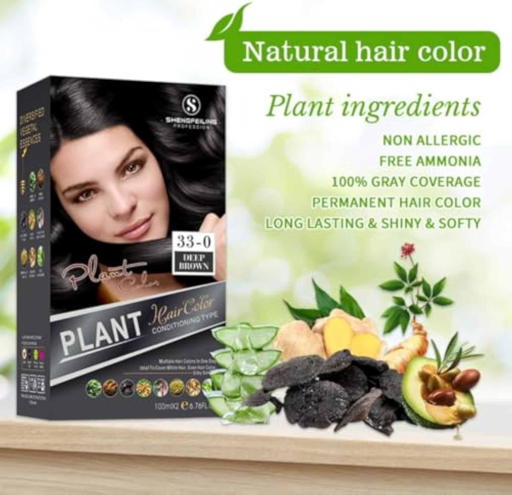 Plant Based Natural Hair Colour, Long Lasting, Gift for Her